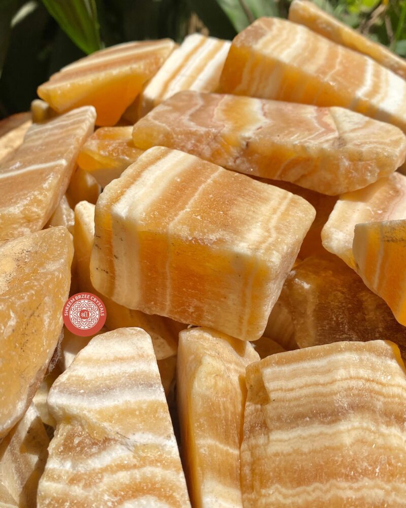 orange-calcite-raw
